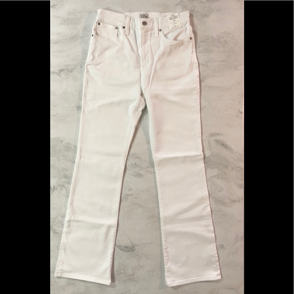 J.Crew Curvy Full-Length White Bootcut Jean 29 - Picture 6 of 9